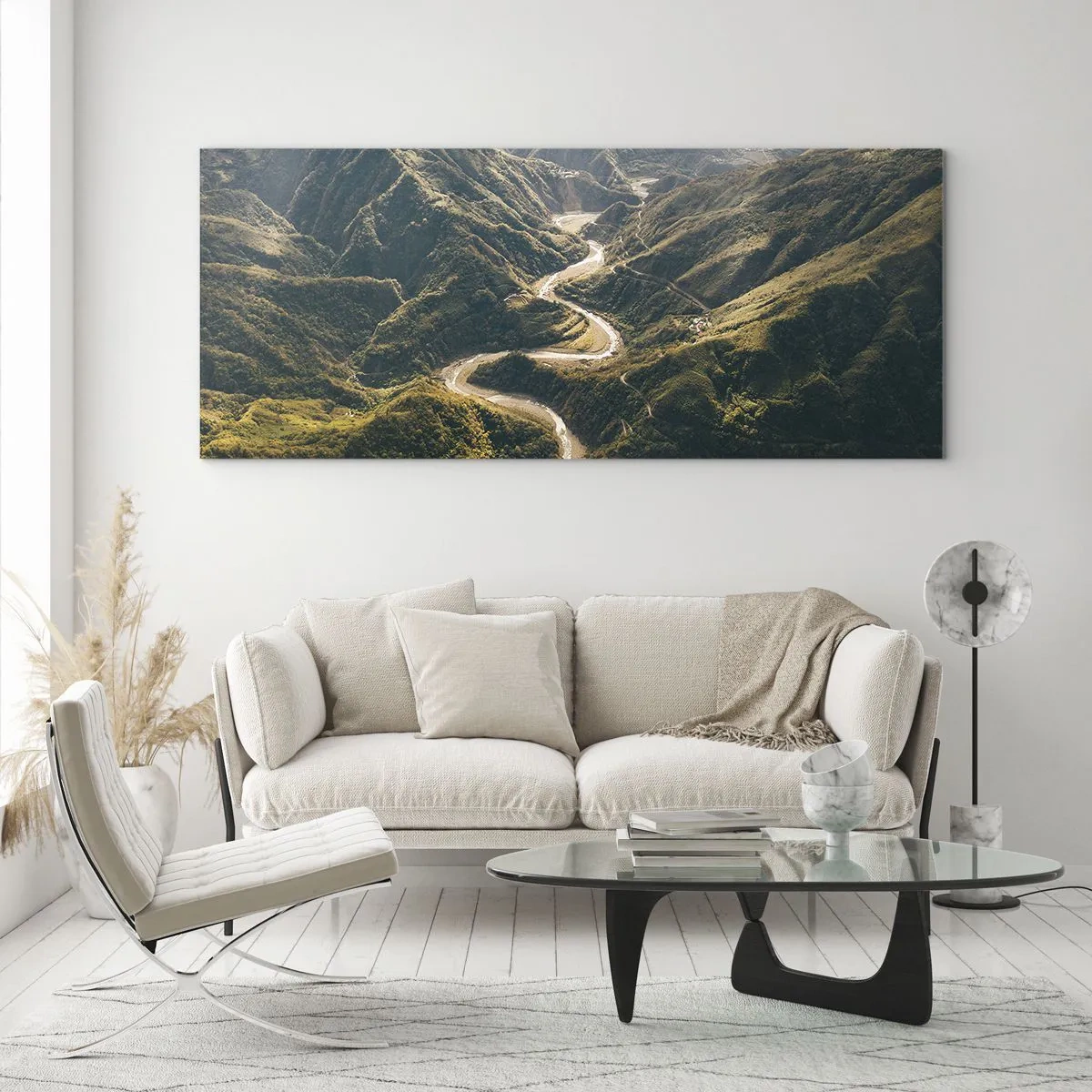 Glass picture - Straight from the Heart of the Mountains - 120x50 cm