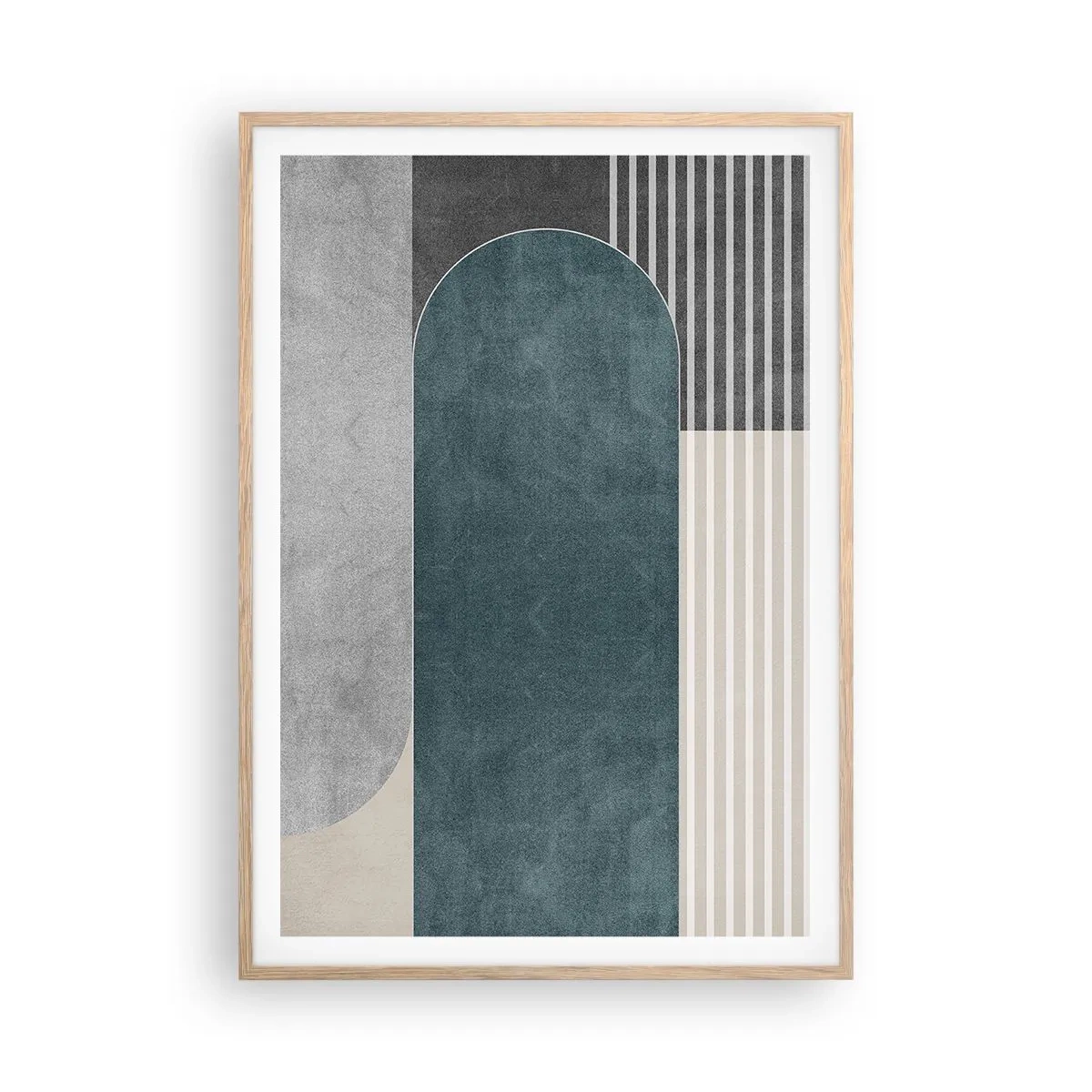Poster in light oak frame - Levelled Composition - 70x100 cm