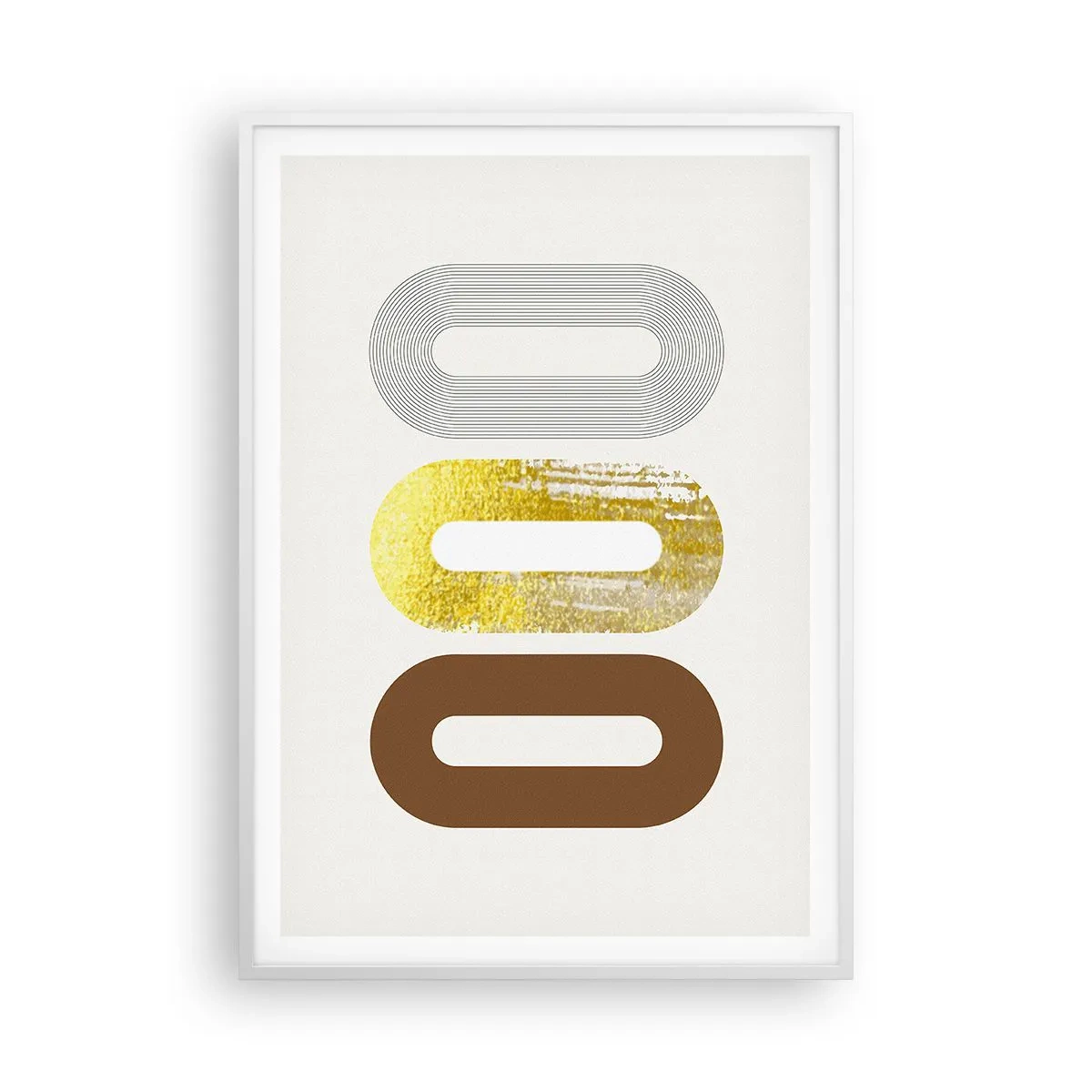 Poster in white frmae - Ooo! - 70x100 cm