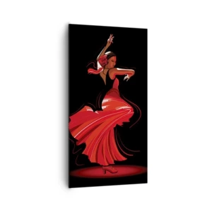 Canvas picture - Fiery Spirit of Flamenco - 65x120 cm