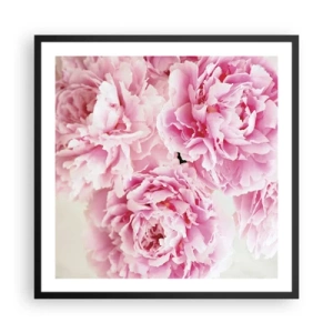 Poster in black frame - In Pink  Splendour - 60x60 cm