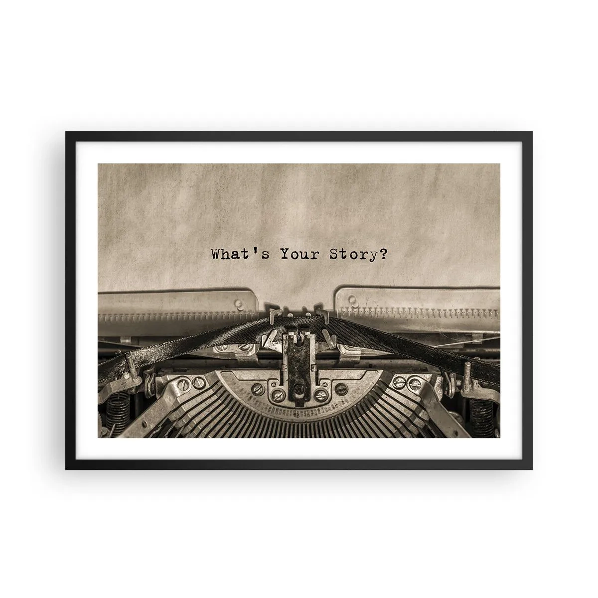 Poster in black frame - Tell Me - 70x50 cm