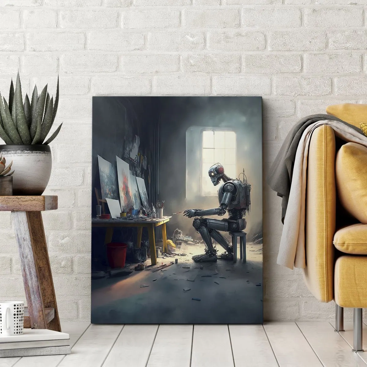 Canvas picture - Act of Creation - 55x100 cm