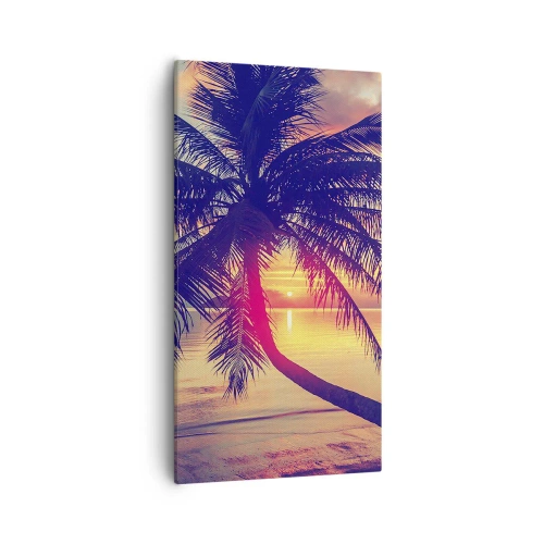 Canvas picture - Evening under the Palm Trees - 55x100 cm