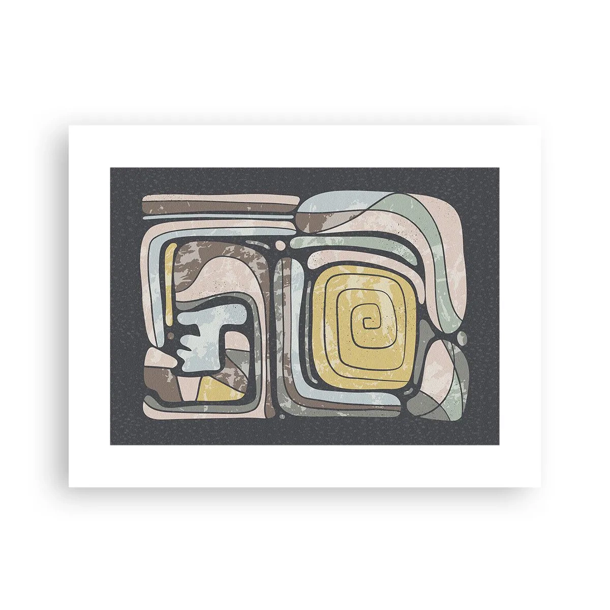 Poster - Abstract in Precolumbian Style - 40x30 cm