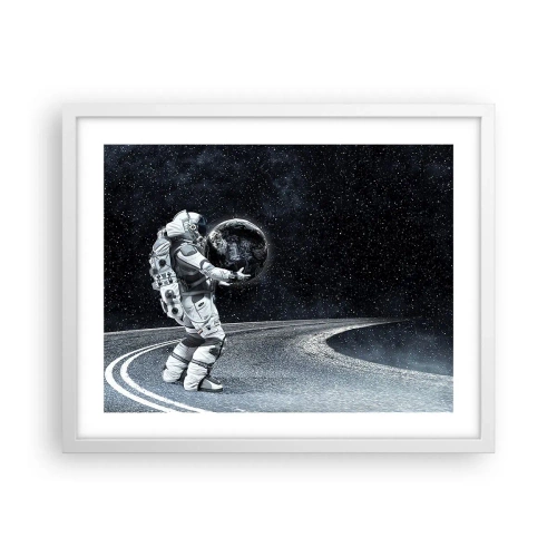 Poster in white frmae - On the Milky Way - 50x40 cm