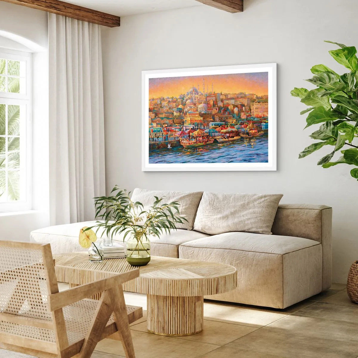 Poster in white frmae - Istanbul Story - 40x30 cm