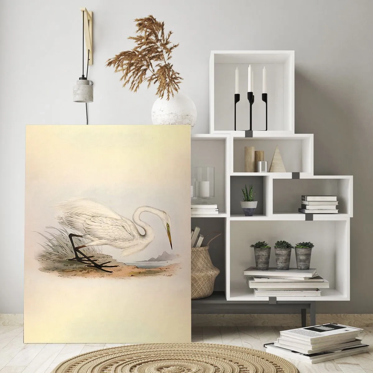 Glass picture - Lady on the Marsh - 50x70 cm