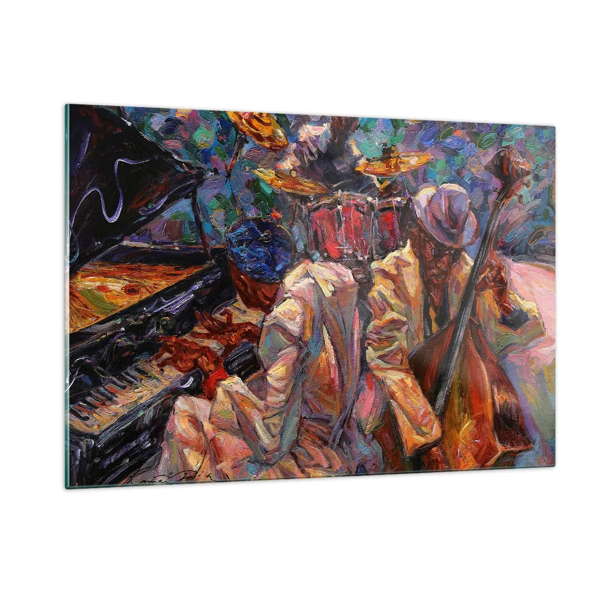 Glass picture - In the Same Rhythm - 120x80 cm