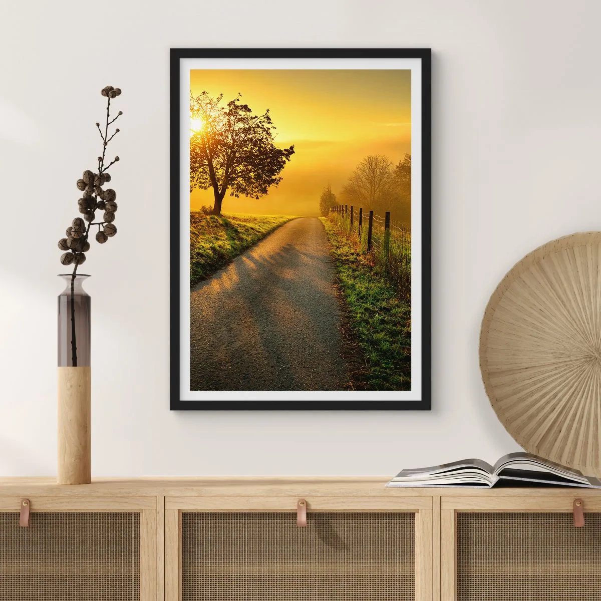 Poster in black frame - Honey Afternoon - 30x40 cm