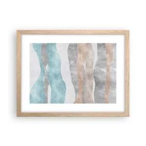Poster in light oak frame - Study of Continuity - 40x30 cm