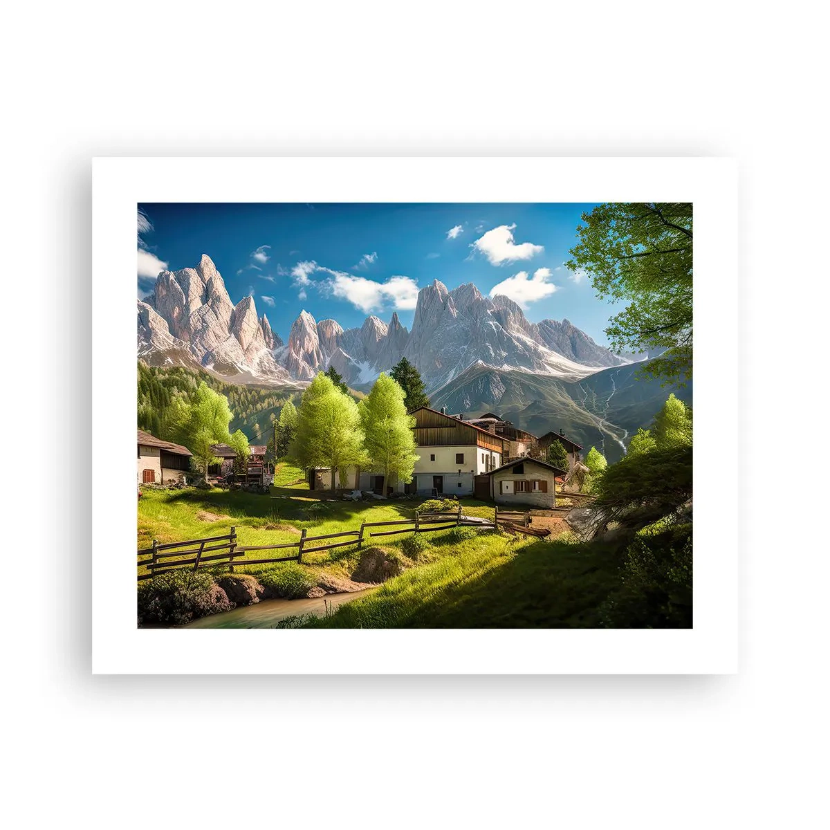 Poster - Alpine Idyll - 50x40 cm