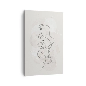 Canvas picture - Tangled up in an Embrace - 80x120 cm