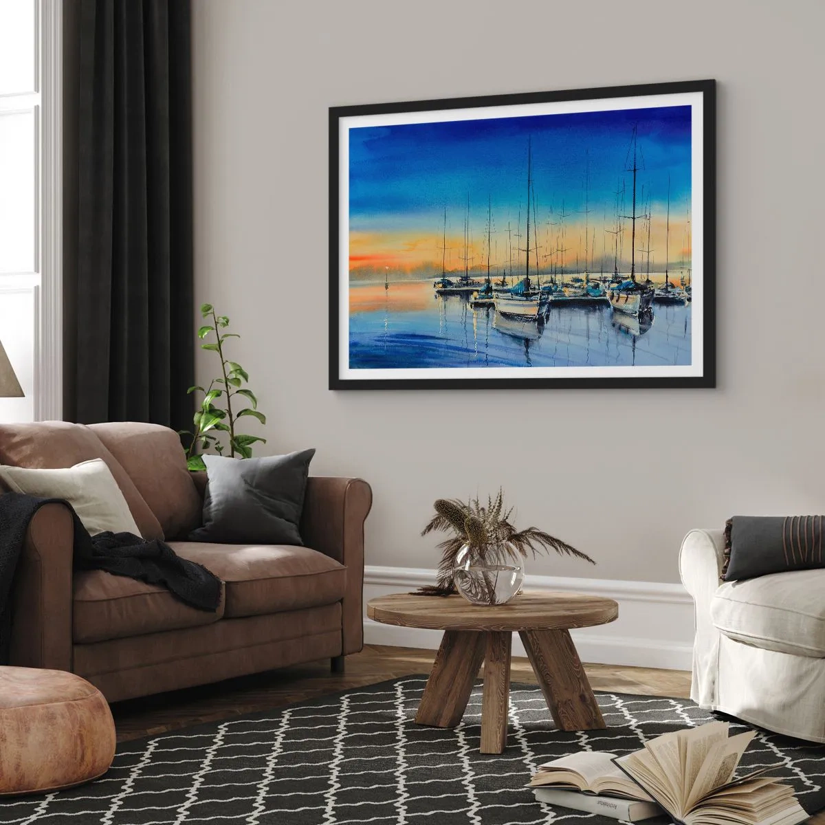 Poster in black frame - The End of a Good Day - 100x70 cm