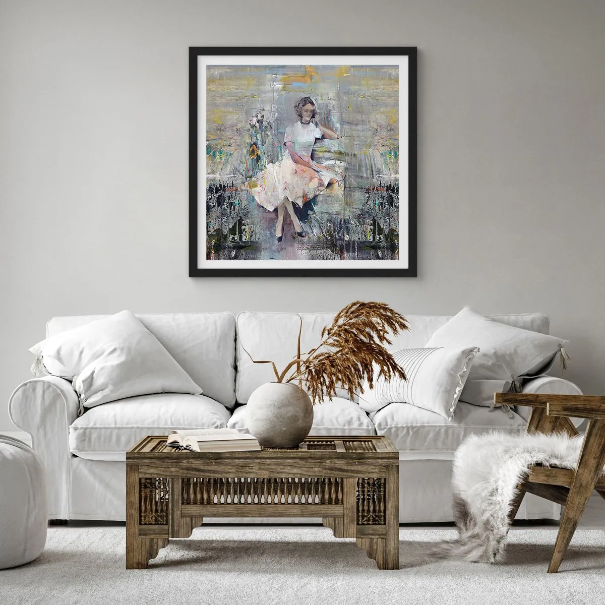 Poster in black frame - Classical and Modern - 50x50 cm