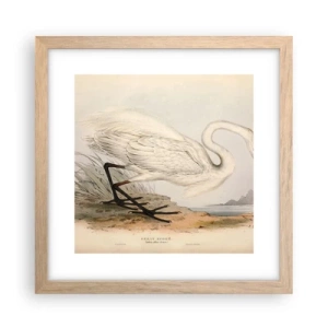Poster in light oak frame - Lady on the Marsh - 30x30 cm
