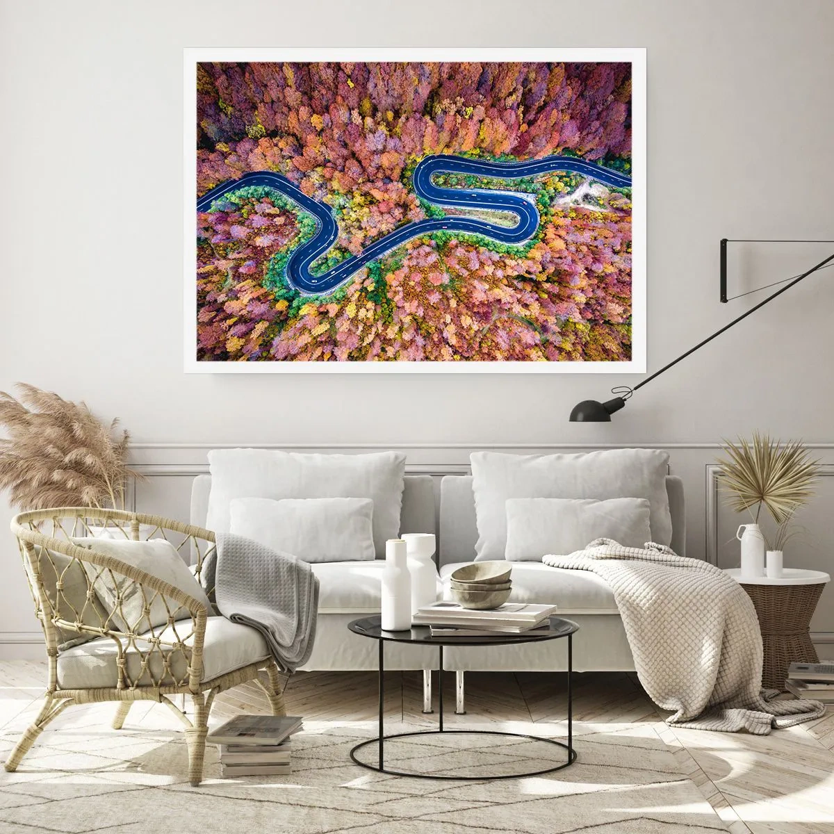 Poster - Winding Path through a Forest - 100x70 cm