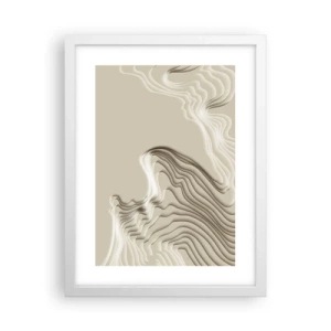 Poster in white frmae - Topography of Art. - 30x40 cm