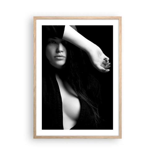 Poster in light oak frame - School of Seduction - 50x70 cm