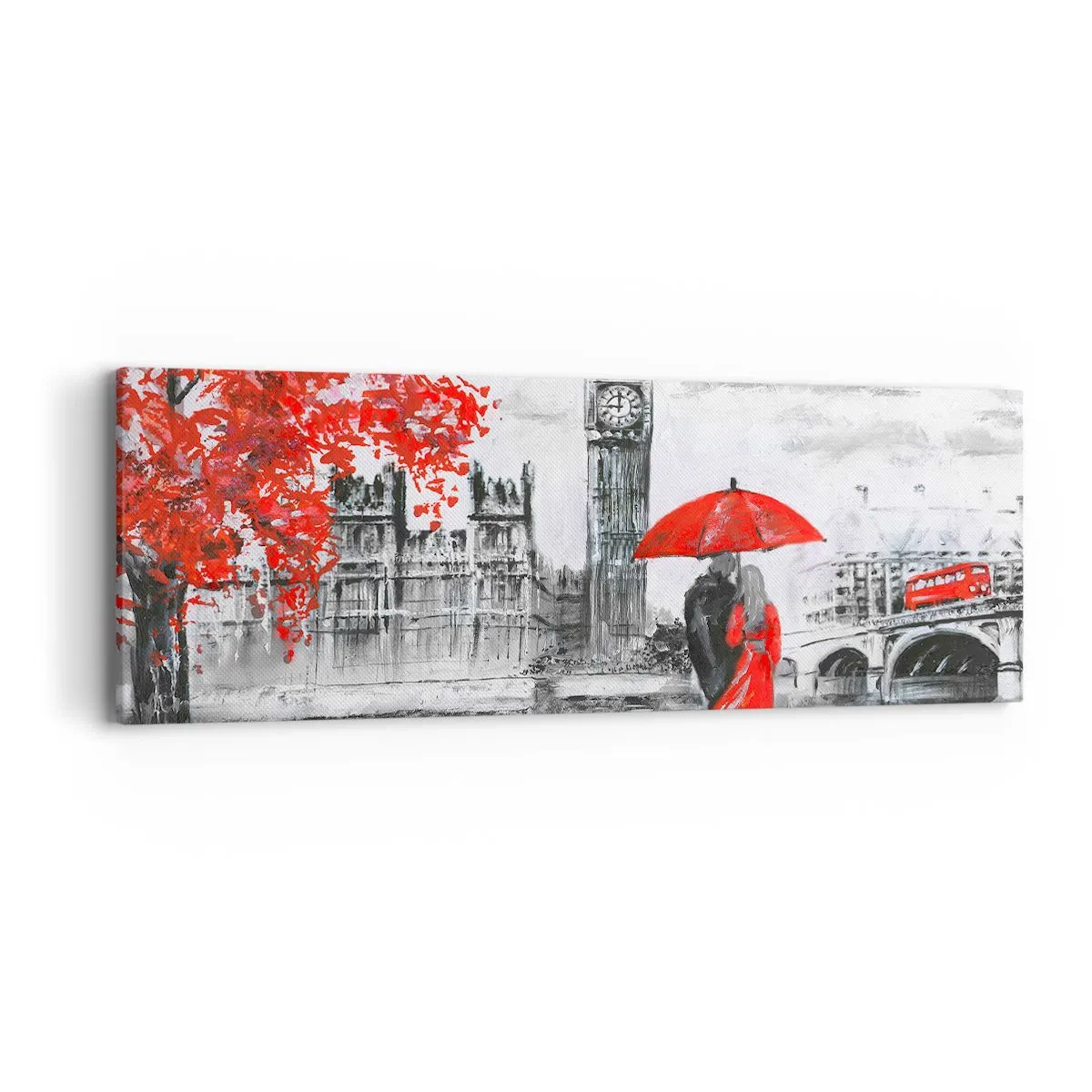 Canvas picture - In Love with London - 90x30 cm