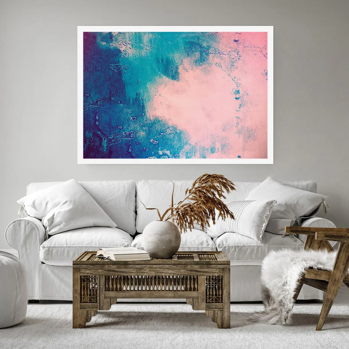 Poster - Blue Hug - 40x30 cm