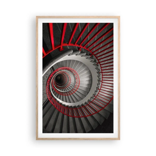 Poster in light oak frame - Games of Architecture - 61x91 cm