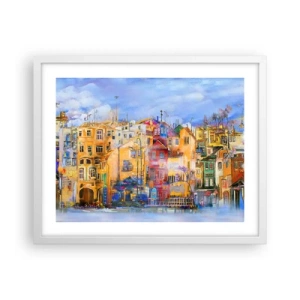 Poster in white frmae - We Are Together - 50x40 cm