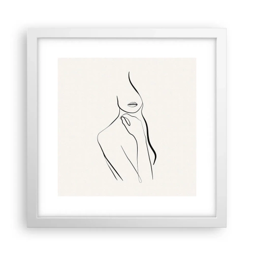 Poster in white frmae - Wave of Melancholy - 30x30 cm