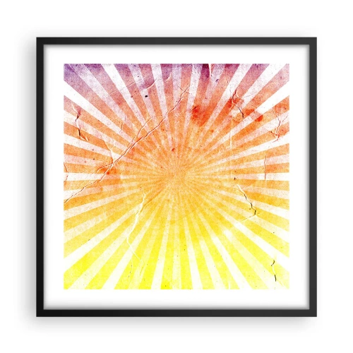 Poster in black frame - Sunrises and Sunsets - 50x50 cm