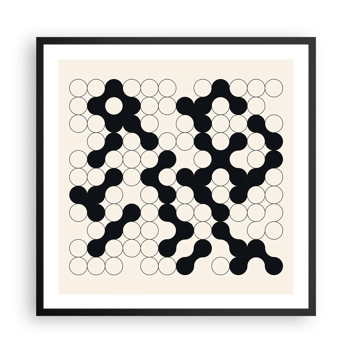 Poster in black frame - Chinese Play - Variation - 60x60 cm