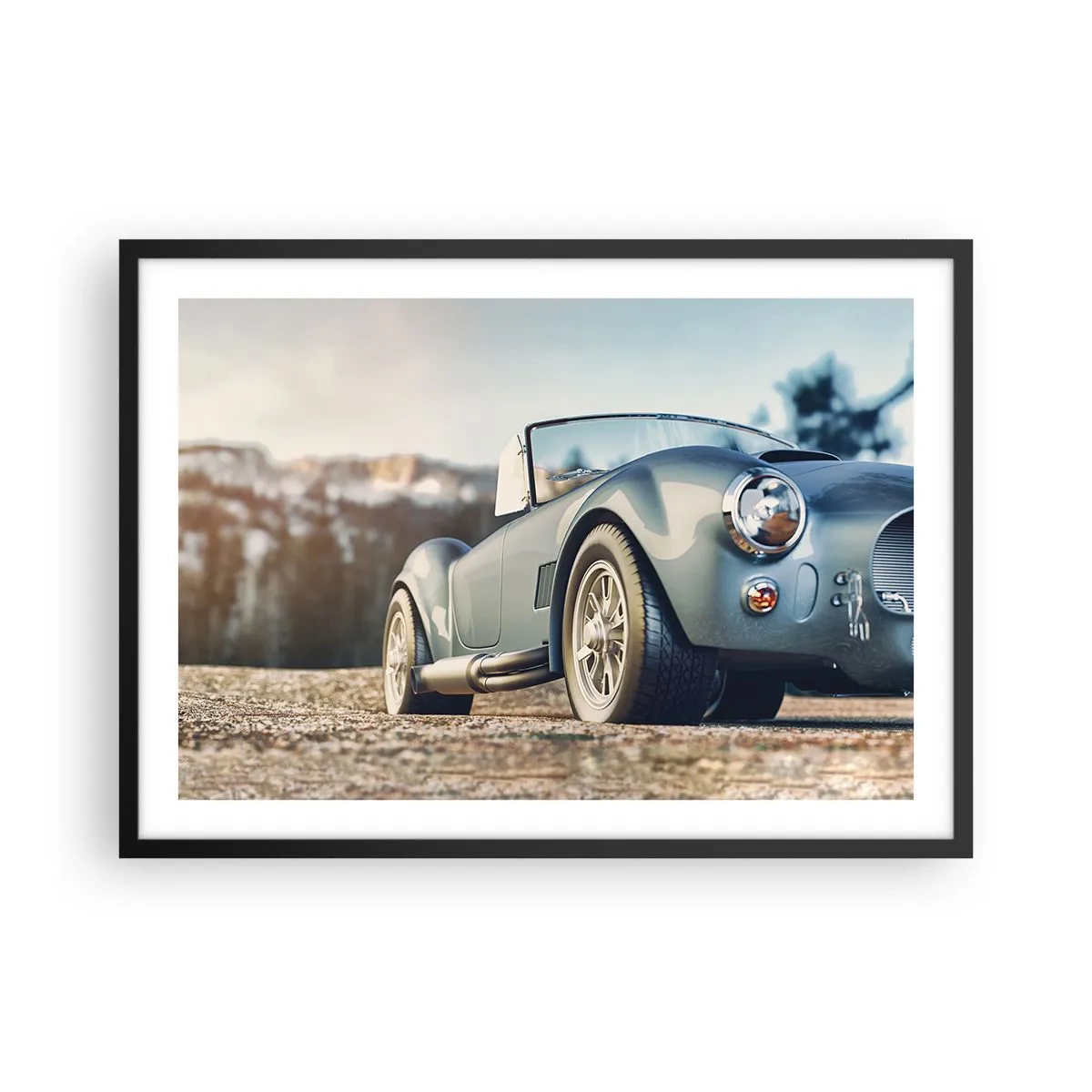 Poster in black frame - Styel Is What Counts - 70x50 cm