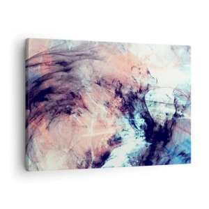 Canvas picture - Abstract composition in pastel and dark tones - 70x50cm - Feel the Wind - Modern wall decoration for the living room and bedroom ARTTOR