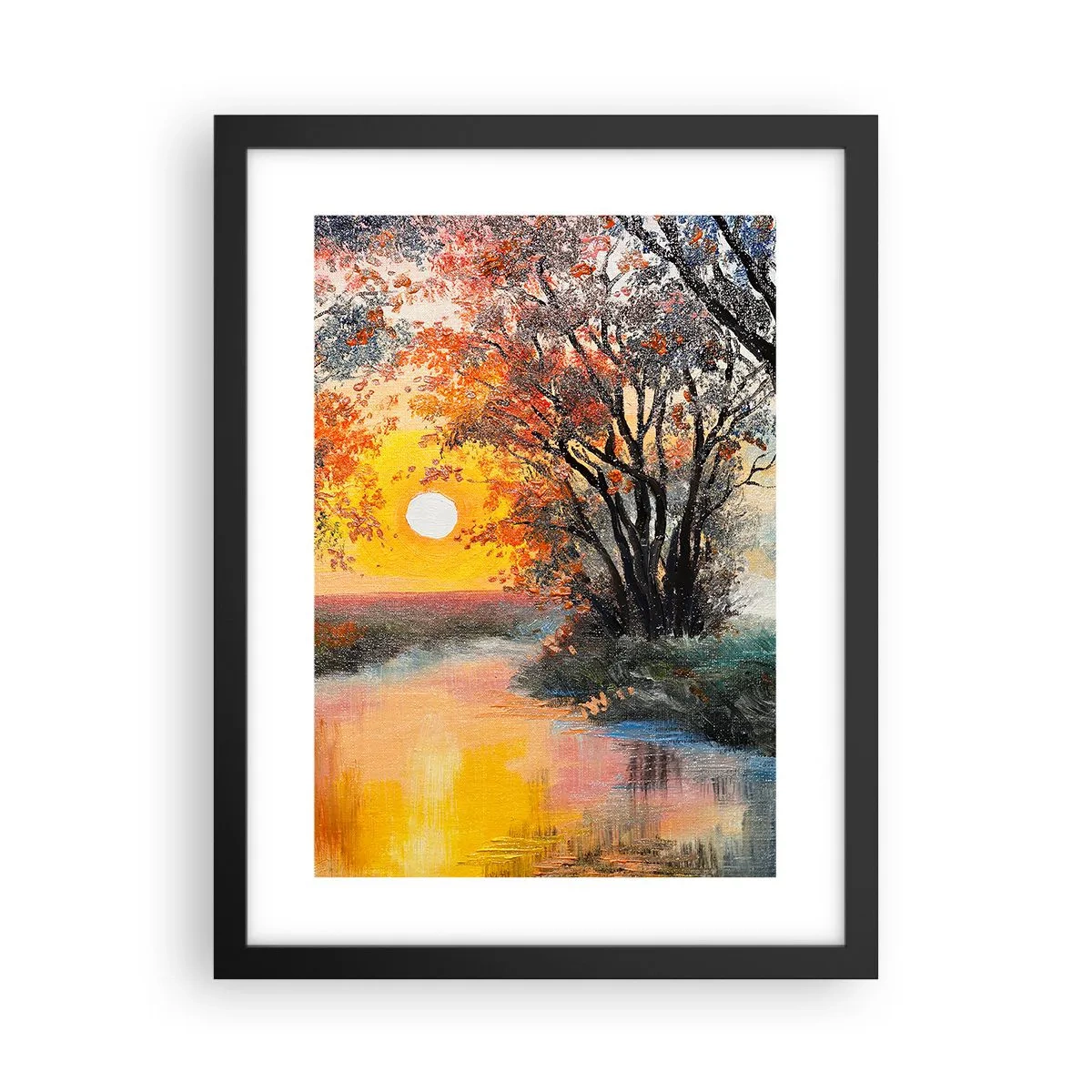 Poster in black frame - Autumn Impressions - 30x40 cm