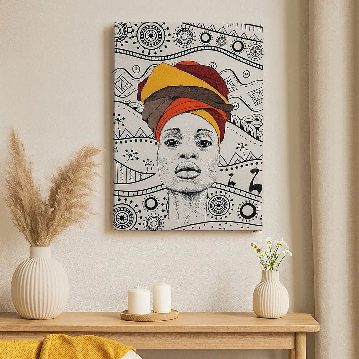 Canvas picture - African Portrait - 50x70 cm