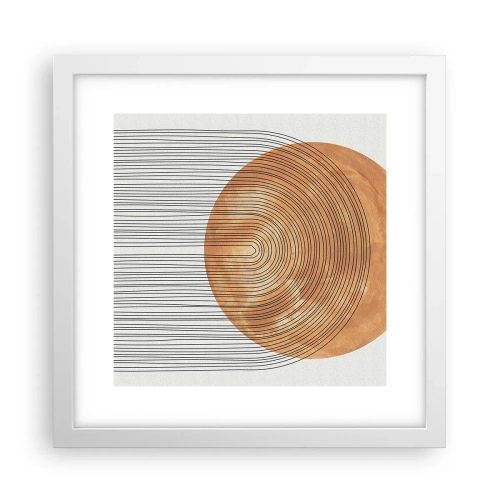 Poster in white frmae - Sunny Composition - 30x30 cm