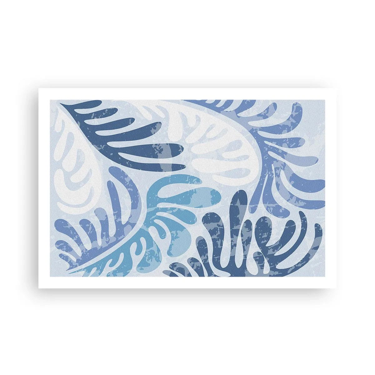 Poster - Blue Ferns - 91x61 cm