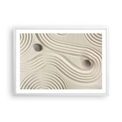 Poster in white frmae - Touch of Warmth - 70x50 cm