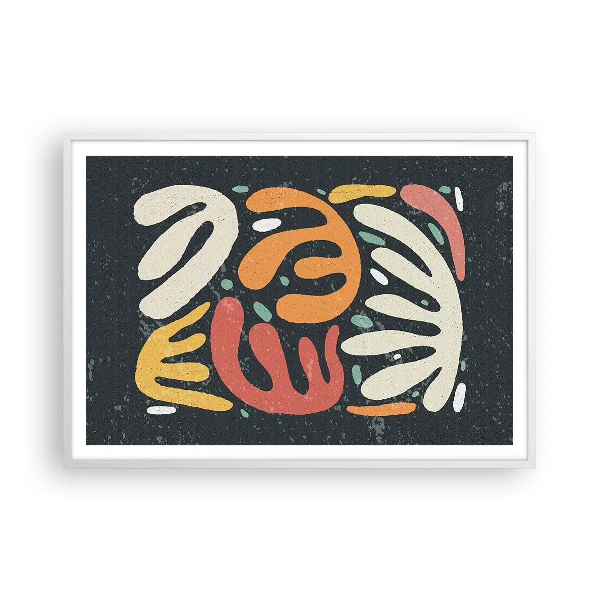 Poster in white frmae - Composition - I Will Catch You - 100x70 cm