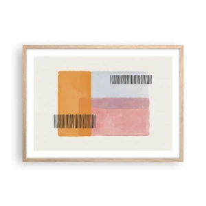 Poster in light oak frame - From Corner to Corner - 70x50 cm