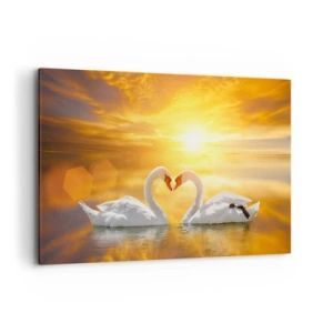 Canvas picture - Heart Is the Most Beautiful Word in the World - 120x80 cm