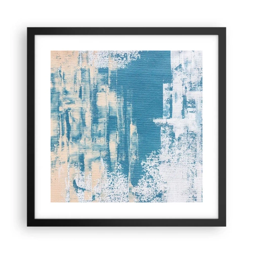 Poster in black frame - Through an Icicle - 40x40 cm