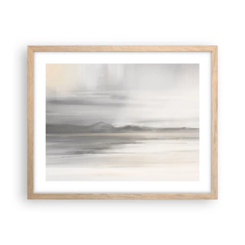 Poster in light oak frame - Thoughtful Distance - 50x40 cm
