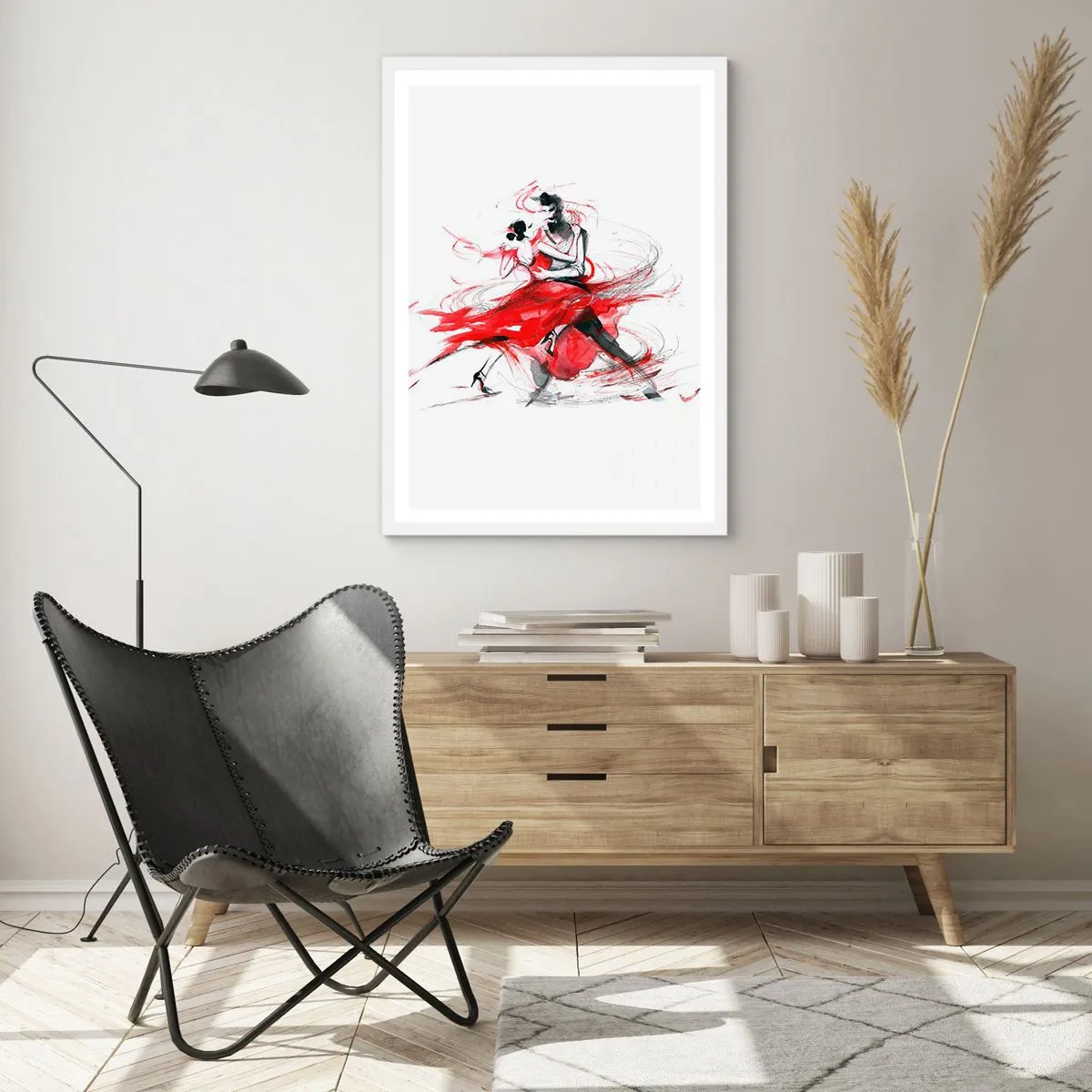 Poster in white frmae - Tango - Rhythm of Passion - 61x91 cm