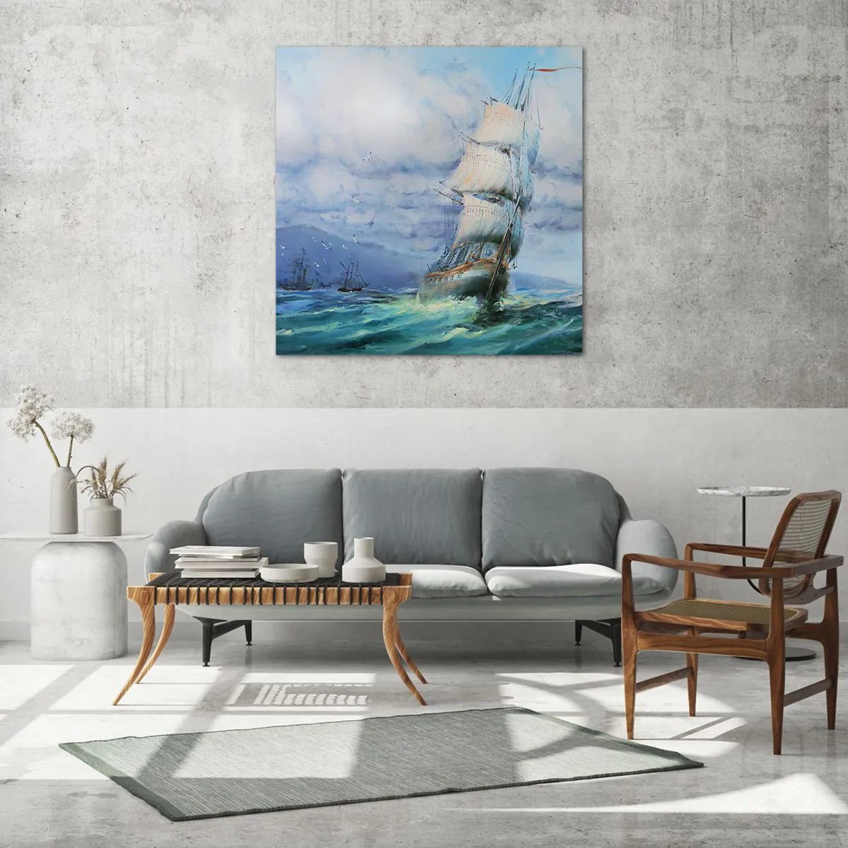 Glass picture - Happy Winds - 70x70 cm