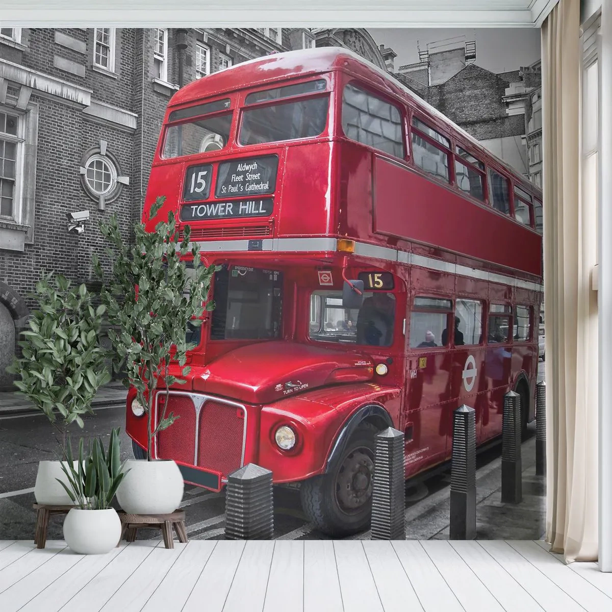 Self-Adhesive Photo Wallpaper Deluxe Sticker - Always the Same - City, London, Architecture - 250x175 cm