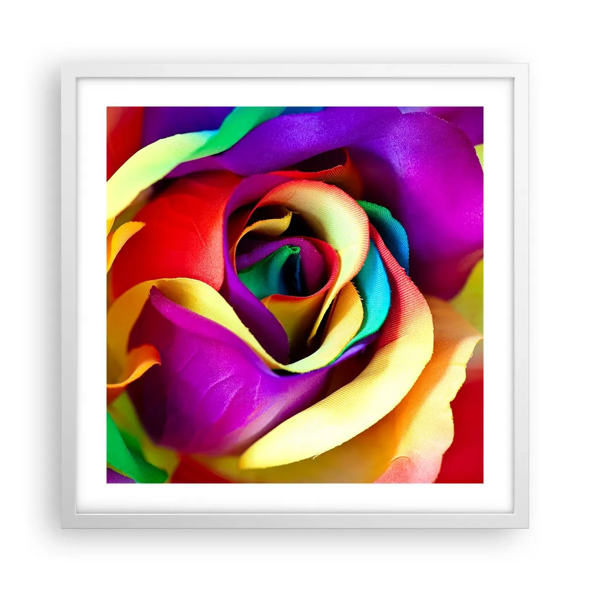 Poster in white frmae - It's Impossible - 50x50 cm