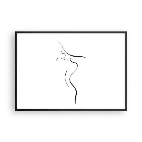 Poster in black frame - Elusive Like a Wave - 100x70 cm