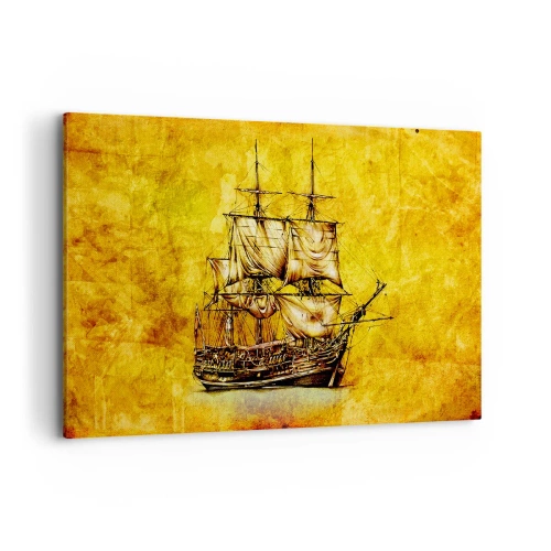 Canvas picture - Direction Tortuga! - 100x70 cm