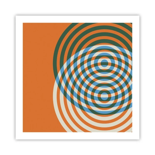 Poster - Abstract Variation on a Circle - 60x60 cm