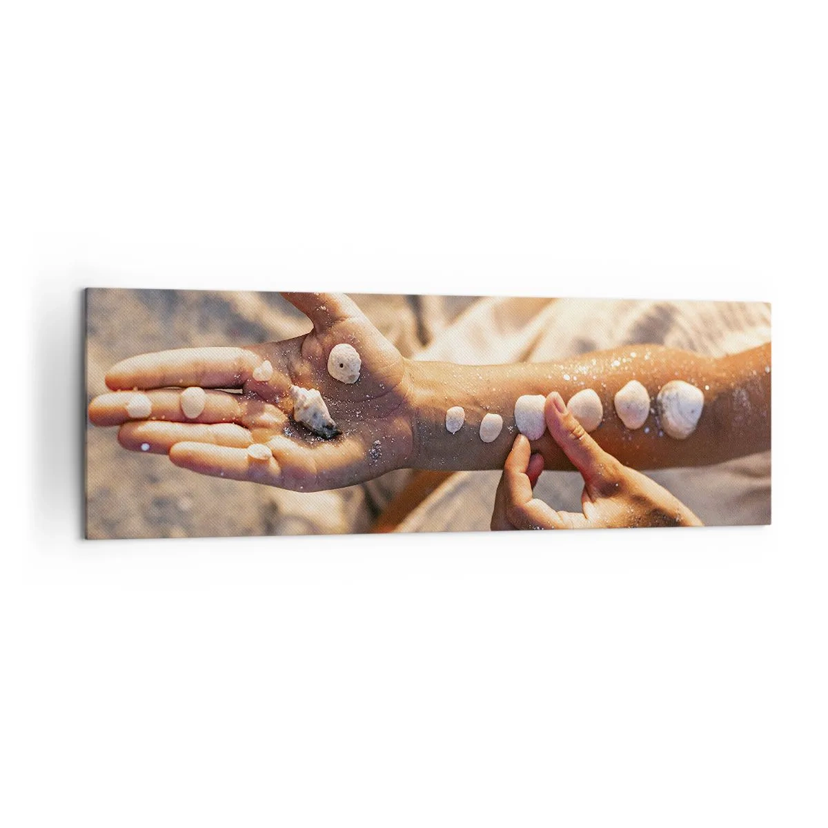 Canvas picture - Beauty at Hand - 160x50 cm